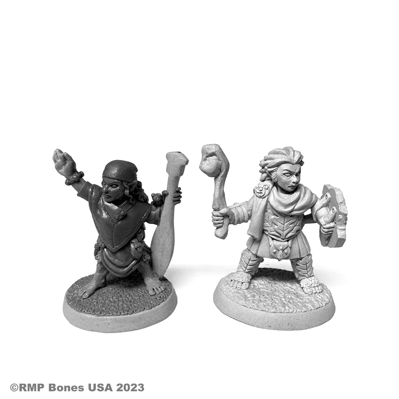 Dungeon Dwellers Bones: Halfling Druid and River Witch