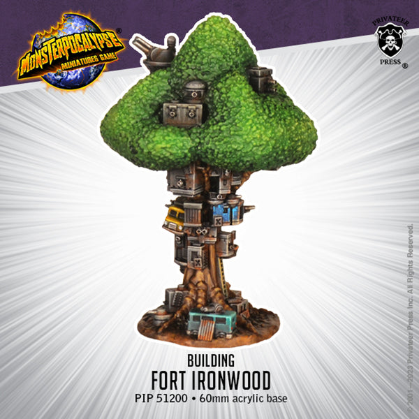 Monsterpocalypse: Fort Ironwood - Green Fury Building from Privateer Press image 1