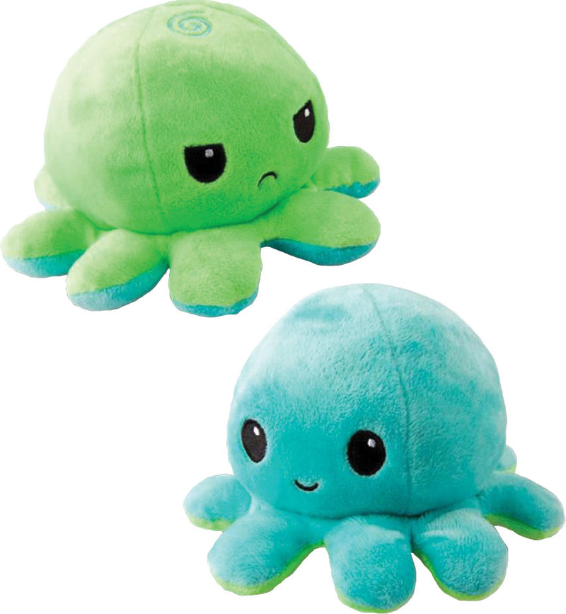 Reversible Octopus Plushie: Green and Aqua