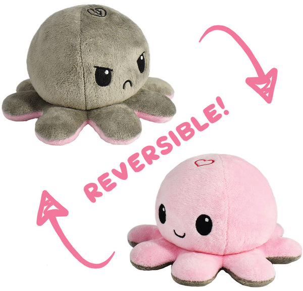 Reversible Octopus Plushie: Heart/Broken Heart