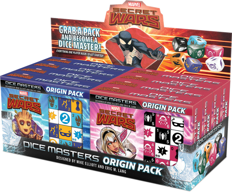 Marvel Dice Masters: Secret Wars Origin Packs (Counter Display of x8 Packs)