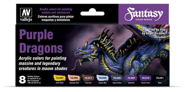 Fantasy Color: Purple Dragons