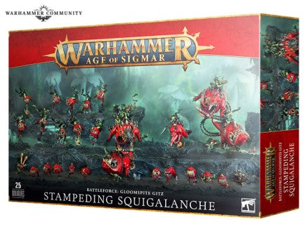Warhammer Age of Sigmar: Gloomspite Gitz - Stampeding Squigalanche