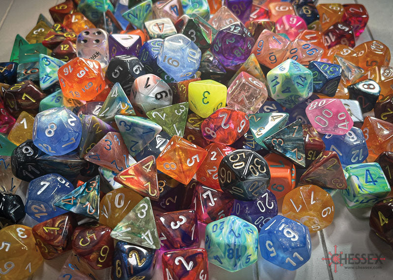 200 Individual Discontinued Polyhedral & Lab Dice Sale Bag