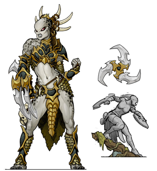 Warmachine MKIV: Mercenary Solo Character - Nissak Totem Huntress Champion