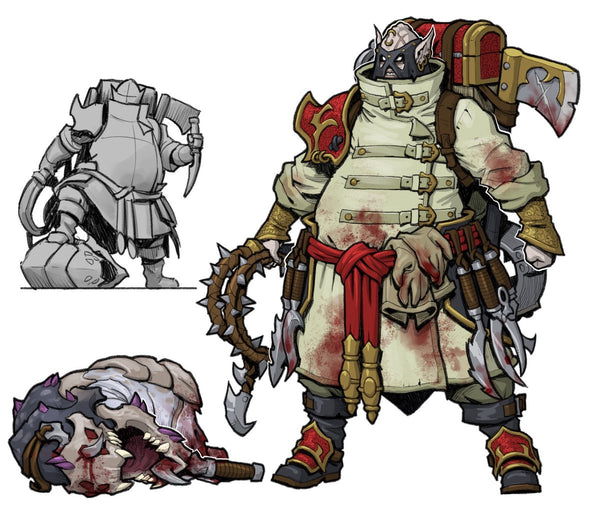 Warmachine MKIV: Mercenary Solo Character - Bellighul Master of Pain