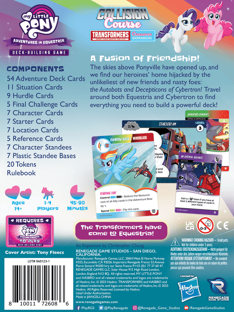 My Little Pony: Adventures in Equestria DBG - Collision Course Expansion from Renegade Game Studios image 3