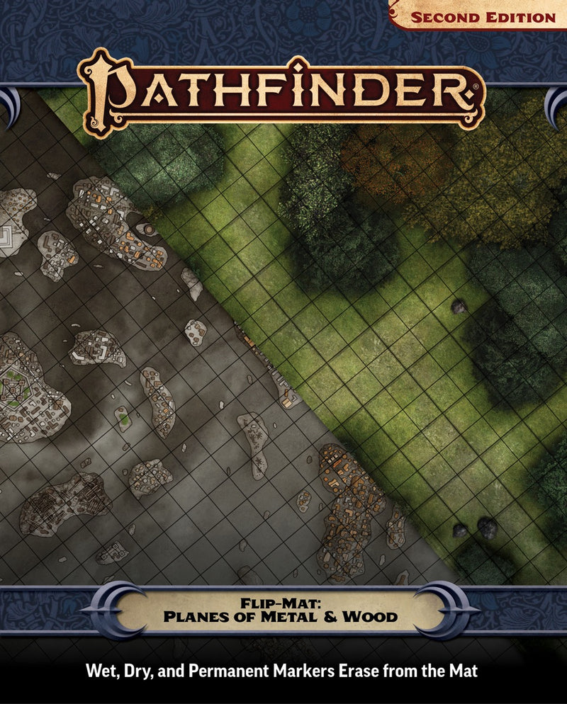 Pathfinder RPG: Flip-Mat - Planes of Metal and Wood from Paizo Publishing image 1