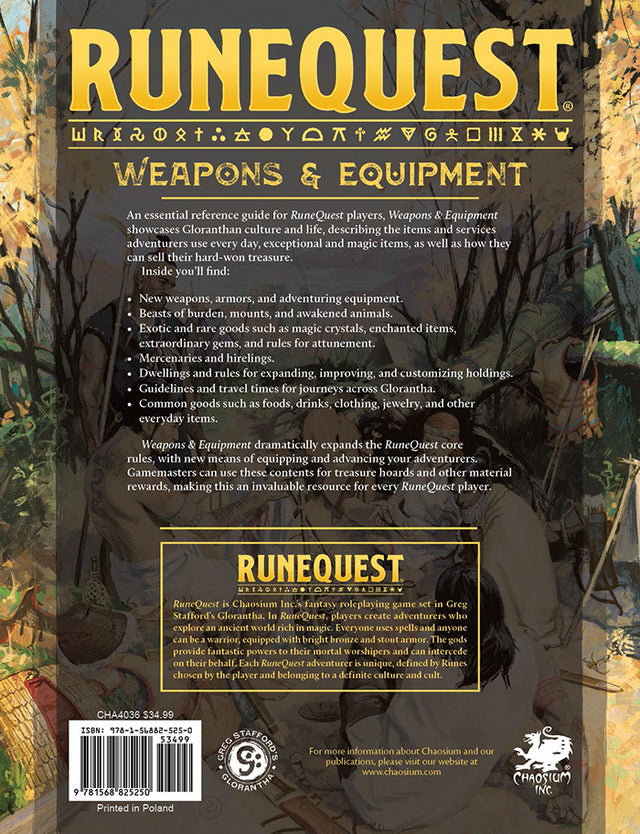 RuneQuest RPG: Weapons & Equipment