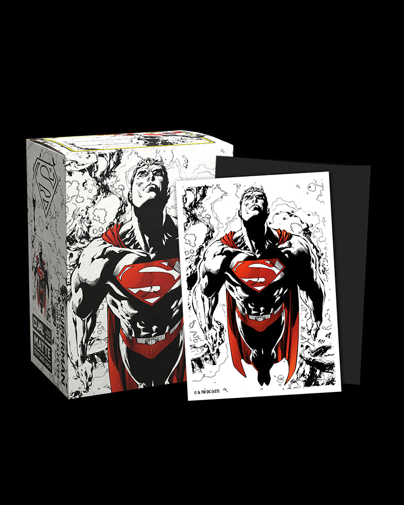 Dragon Shields: (100) Matte Dual Art - Superman Core (Red/White Variant) from Arcane Tinmen image 6
