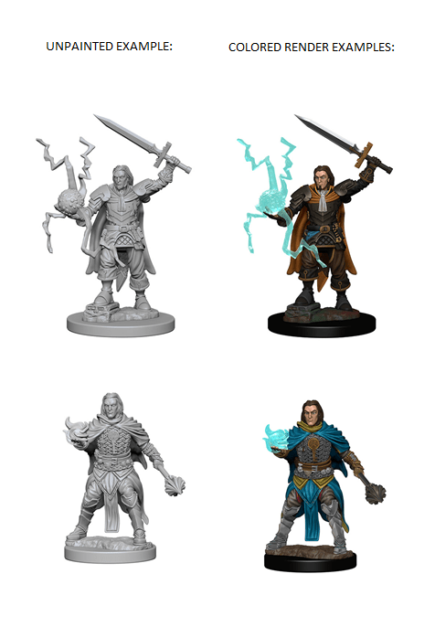 Pathfinder Deep Cuts Unpainted Miniatures: W01 Human Male Cleric from WizKids image 6