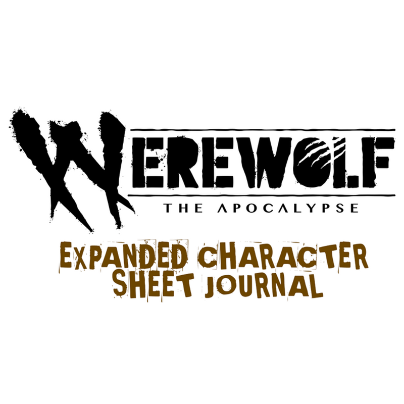 Werewolf The Apocalypse: RPG - Expanded Character Journal from Renegade Game Studios image 1