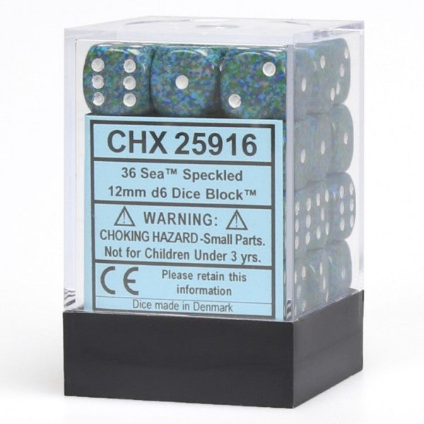 Speckled: Sea 12mm D6 Block (36)