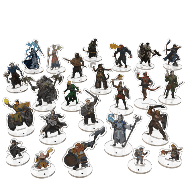 Dungeons & Dragons: Idols of the Realms 2D Set - Wizards & Warriors