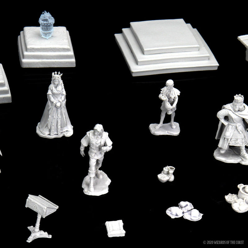 WizKids Deep Cuts Unpainted Miniatures: W12 Castle - Royal Court from WizKids image 14
