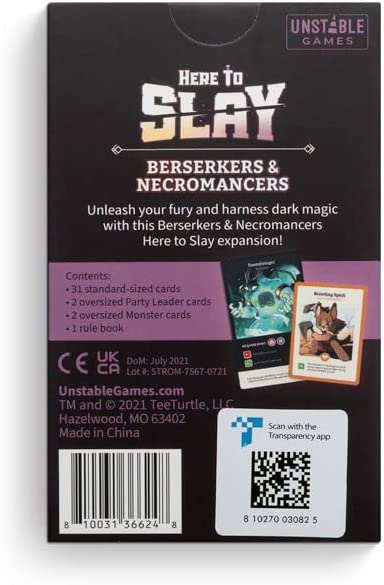 Here to Slay: Berserk & Necromancer Expansion by TeeTurtle | Watchtower