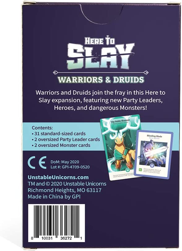 Here to Slay: Warriors & Druids Expansion by TeeTurtle | Watchtower