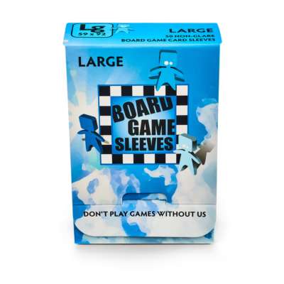 No Glare Large Board Game Sleeves 59x82mm (50) (DISPLAY 10) by Arcane Tinmen | Watchtower