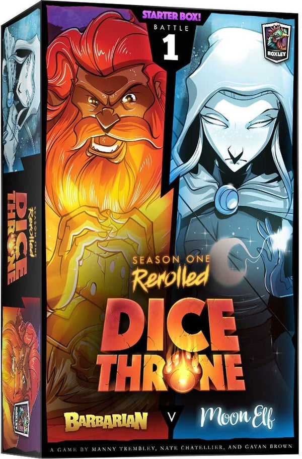 Dice Throne: Season 1 Rerolled - Box 1 - Barbarian vs. Moon Elf by Roxley Games | Watchtower