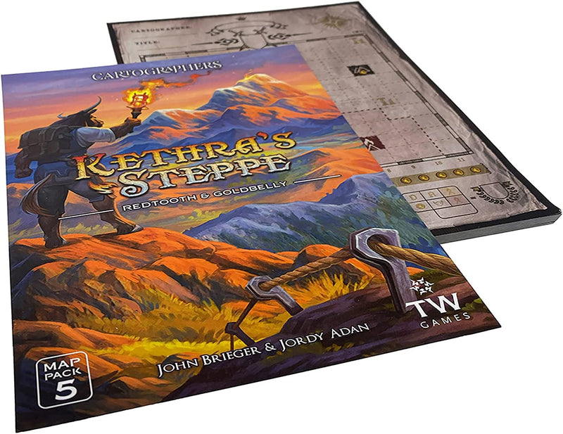 Cartographers: Heroes - Map Pack 5 - Kethra's Steppe by Thunderworks Games | Watchtower