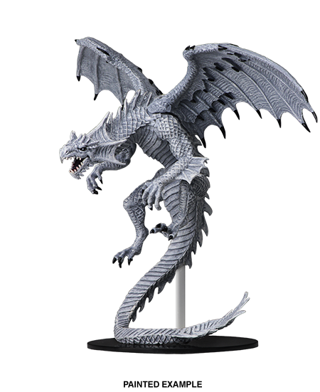 Pathfinder Deep Cuts Unpainted Miniatures: Gargantuan White Dragon from WizKids image 4