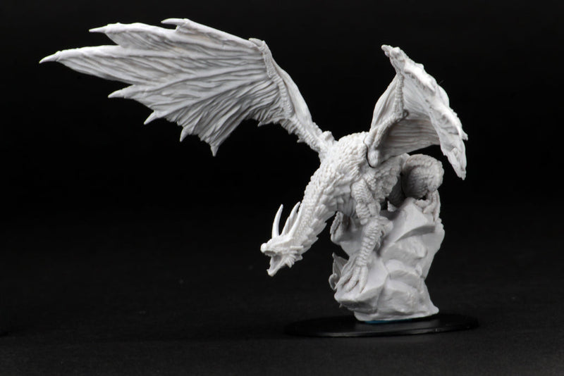 Pathfinder Deep Cuts Unpainted Miniatures: W12.5 Silver Dragon from WizKids image 4