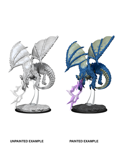 Dungeons & Dragons Nolzur's Marvelous Unpainted Miniatures: W08 Young Blue Dragon from WizKids image 8