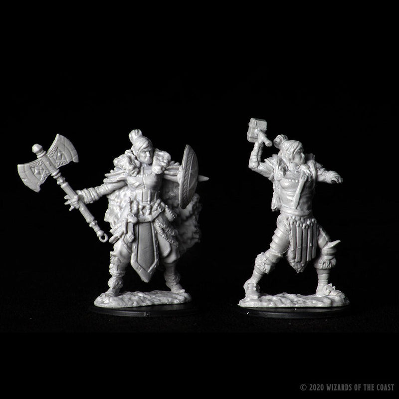 Dungeons & Dragons Nolzur's Marvelous Unpainted Miniatures: W09 Female Half-Orc Barbarian from WizKids image 8