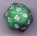 Opaque: Triantakohedron D30 Green/White