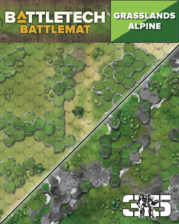 BattleTech: Battle Mat - Grasslands Alpine by Catalyst Game Labs | Watchtower.shop