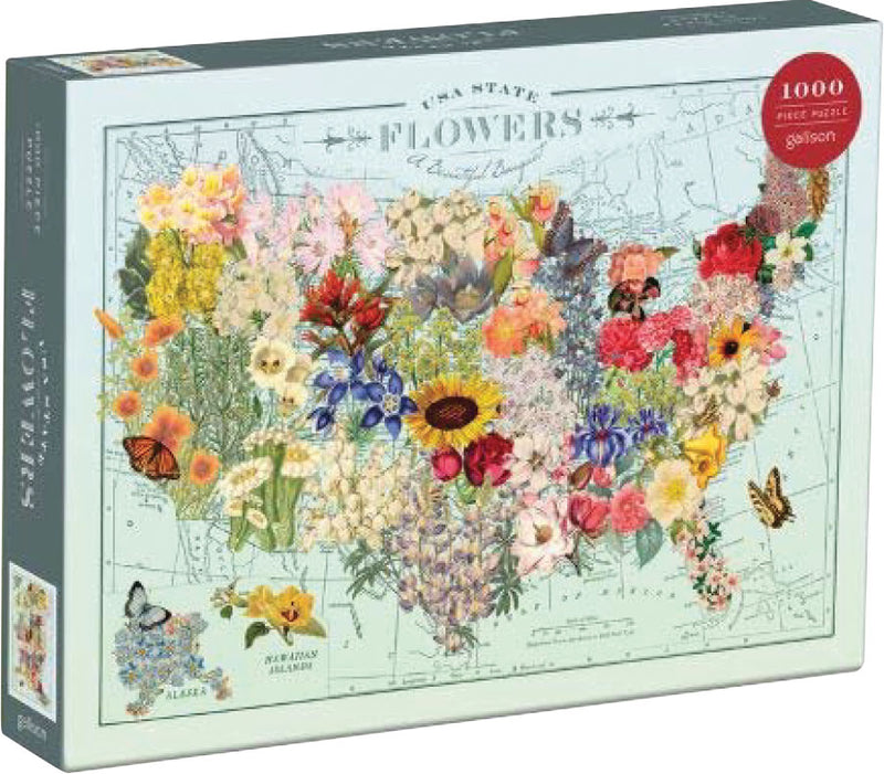 USA State Flowers Puzzle (1000 Piece)