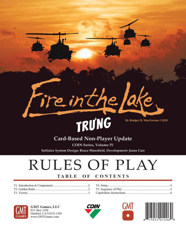 Counter Insurgencies: Fire in the Lake - Trung Bot Solo Expansion
