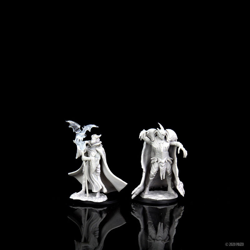 Pathfinder Deep Cuts Unpainted Miniatures: W12 Cultist & Devil from WizKids image 6