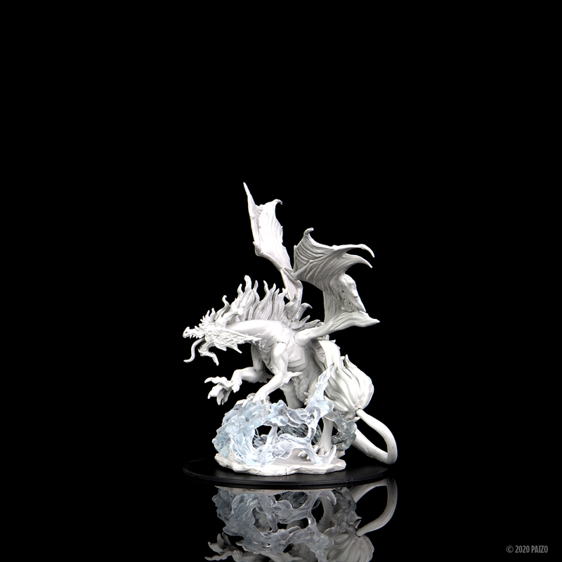 Pathfinder Deep Cuts Unpainted Miniatures: W12 Nightmare Dragon from WizKids image 8