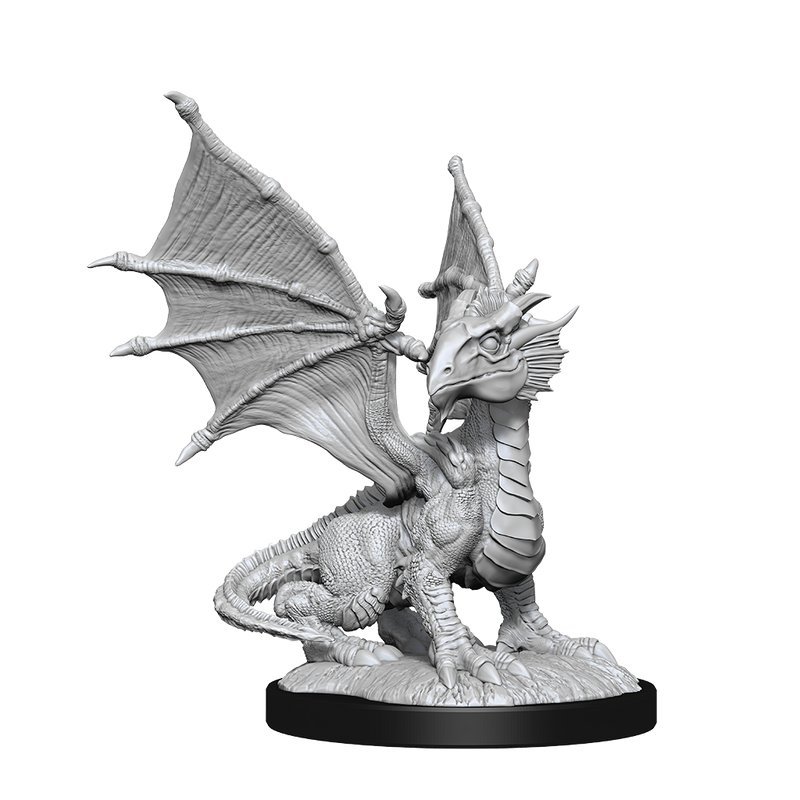 Dungeons & Dragons Nolzur's Marvelous Unpainted Miniatures: W13 Silver Dragon Wyrmling & Female Halfling from WizKids image 11