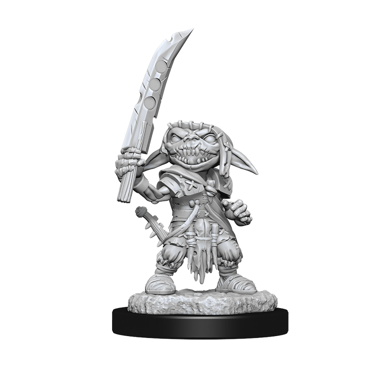 Pathfinder Deep Cuts Unpainted Miniatures: W13 Goblin Fighter Male from WizKids image 7