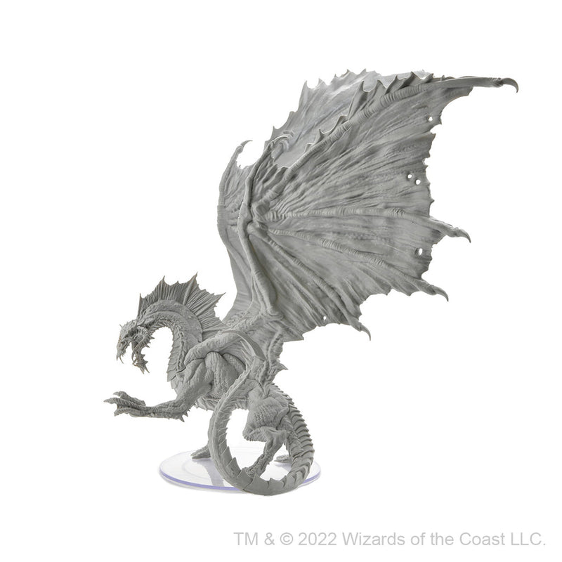 Dungeons & Dragons Nolzur's Marvelous Unpainted Miniatures: Adult Black Dragon from WizKids image 4