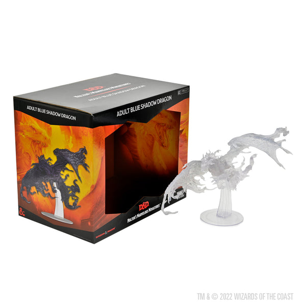 Dungeons & Dragons Nolzur's Marvelous Unpainted Miniatures: Adult Blue Shadow Dragon from WizKids image 8