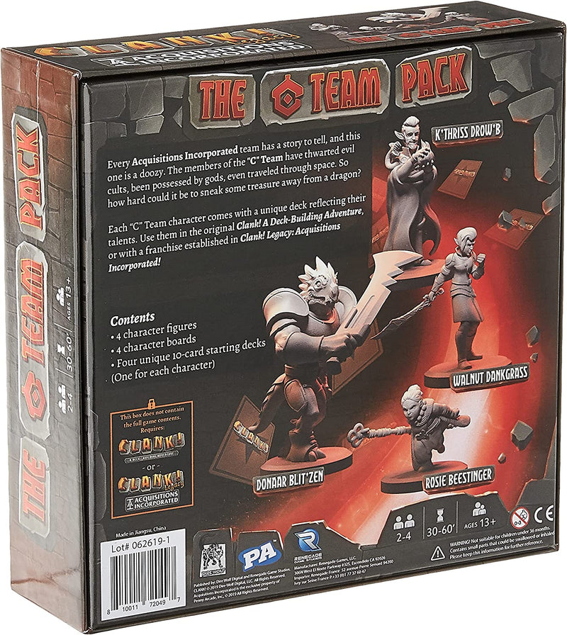 Clank!: Legacy - Acquisitions Incorporated - The 'C' Team Pack by Dire Wolf | Watchtower