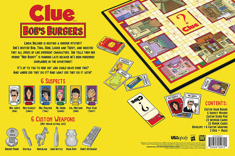 Clue: Bob's Burgers by USAopoly | Watchtower