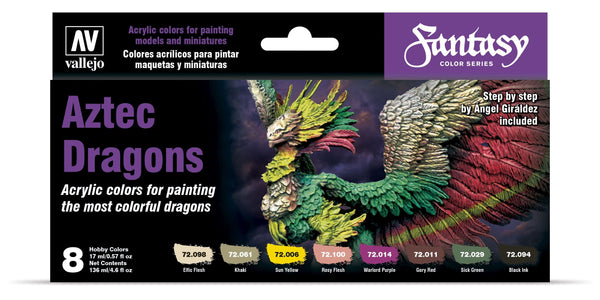 Fantasy Color: Aztec Dragons