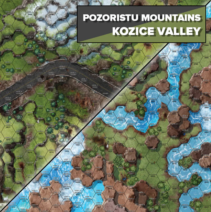 BattleTech: Battle Mat - Tukayyid - Pozoristu Mountains/Kozice Valley by Catalyst Game Labs | Watchtower