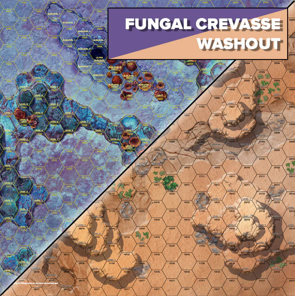 BattleTech: Battle Mat - Alien Worlds - Fungal Crevasse/Washout by Catalyst Game Labs | Watchtower