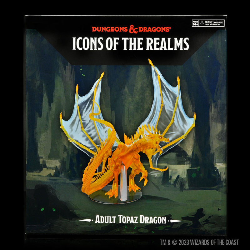 Dungeons & Dragons: Icons of the Realms Adult Topaz Dragon from WizKids image 18