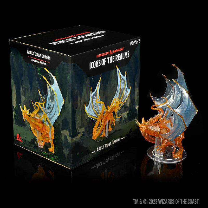 Dungeons & Dragons: Icons of the Realms Adult Topaz Dragon from WizKids image 17