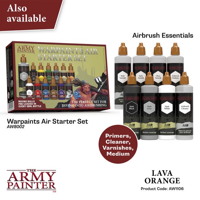 Warpaints Air: Lava Orange 18ml from The Army Painter image 6