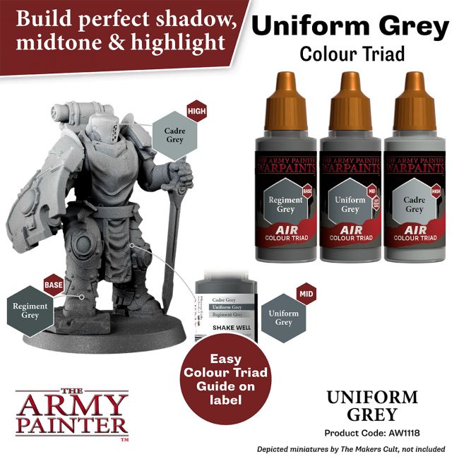 Warpaints Air: Uniform Grey 18ml from The Army Painter image 3