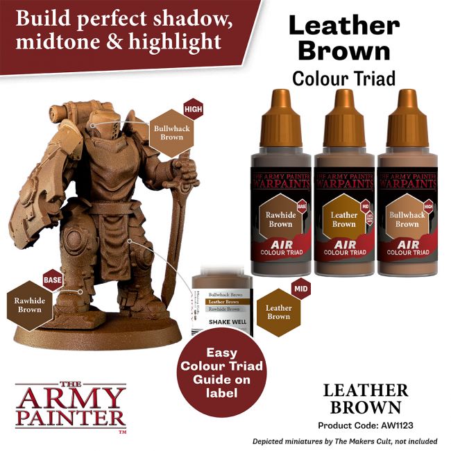 Warpaints Air: Leather Brown 18ml from The Army Painter image 3