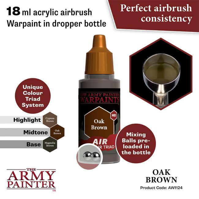 Warpaints Air: Oak Brown 18ml from The Army Painter image 2