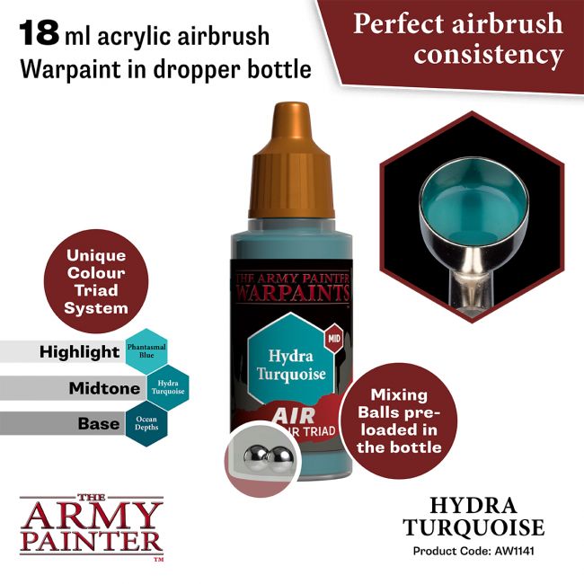 Warpaints Air: Hydra Turquoise 18ml from The Army Painter image 2